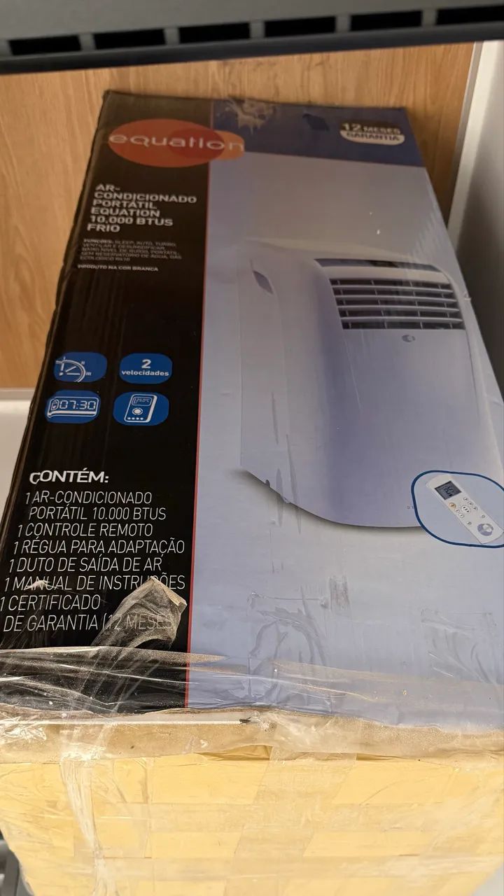 Ar-condicionado Portátil Equation 10.000 BTUs Frio - Perfeito Estado + Caixa Original