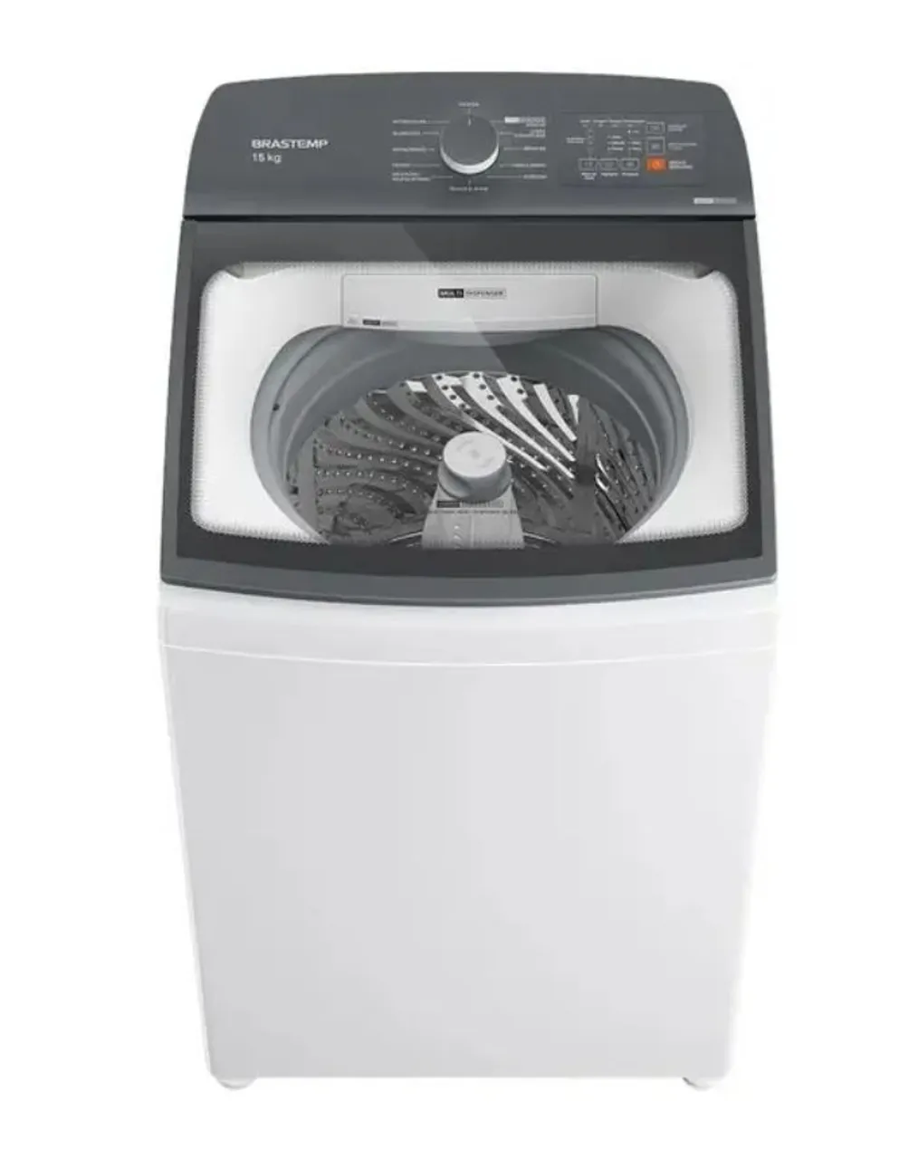 Lavadora de Roupas Brastemp 15kg Cesto Inox