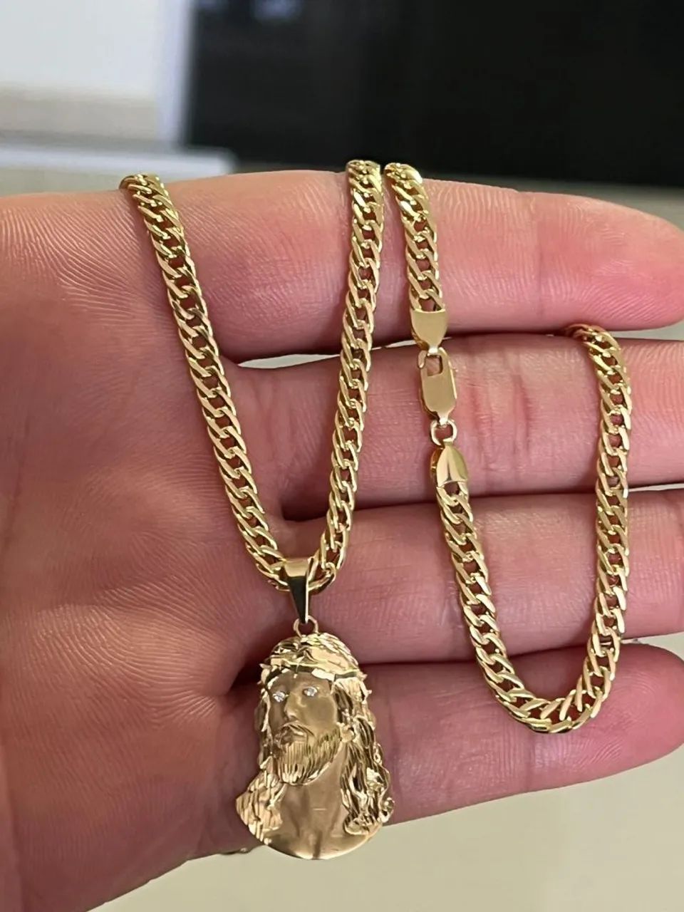 Corrente com pingente Ouro 18k  - Foto 3