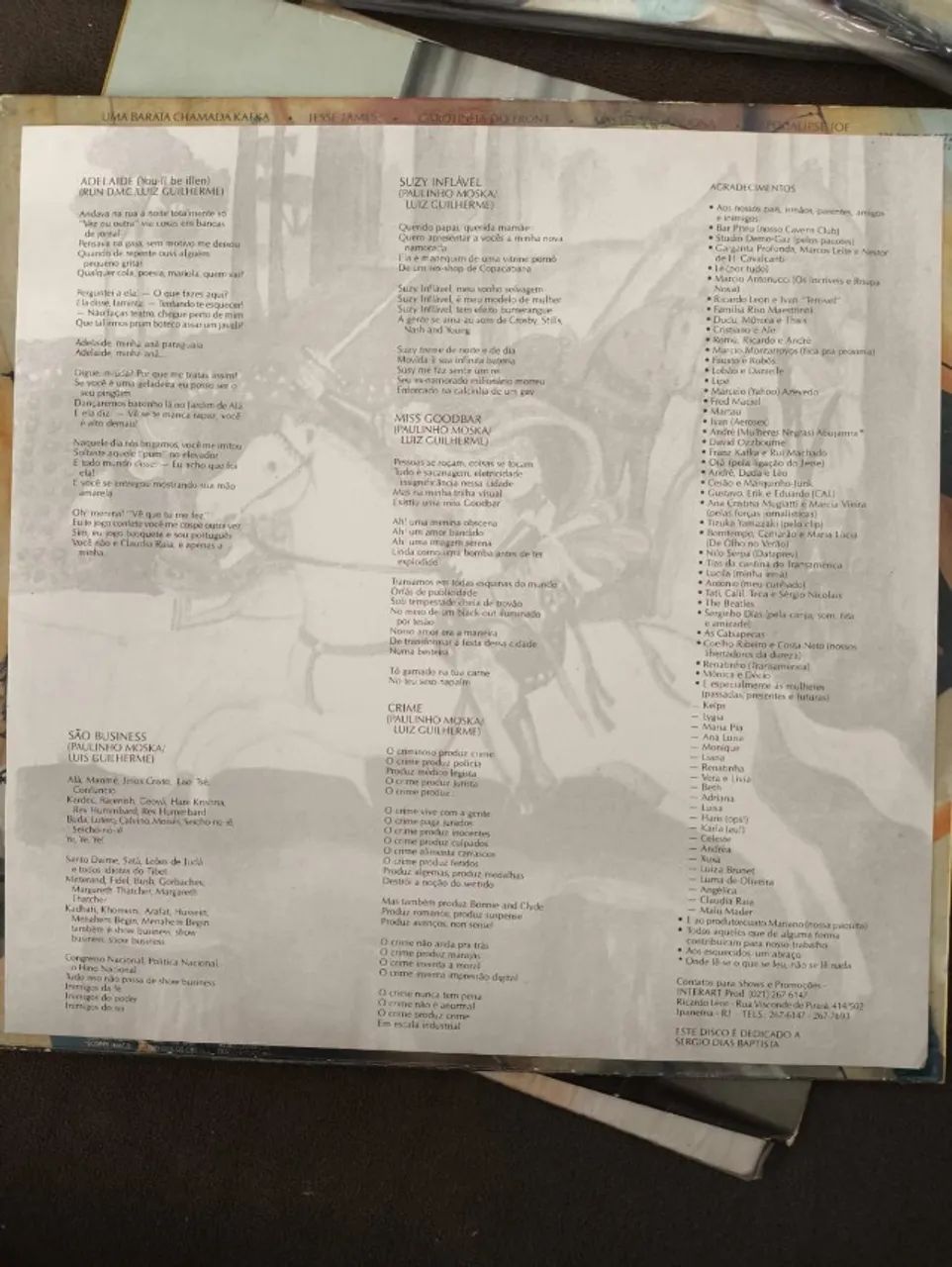 LP Inimigos Do Rei - Uma Barata Chamada Kafka - Foto 4