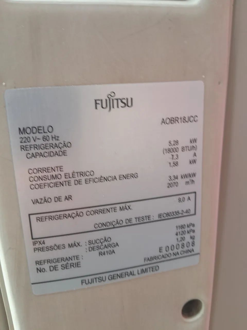 Ar Condicionado Split Fujitsu Inverter 18.000 btus - Foto 2