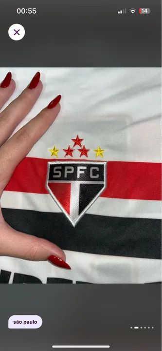 Camisa São Paulo Futebol Clube - 2023 - Tamanho M - Foto 5