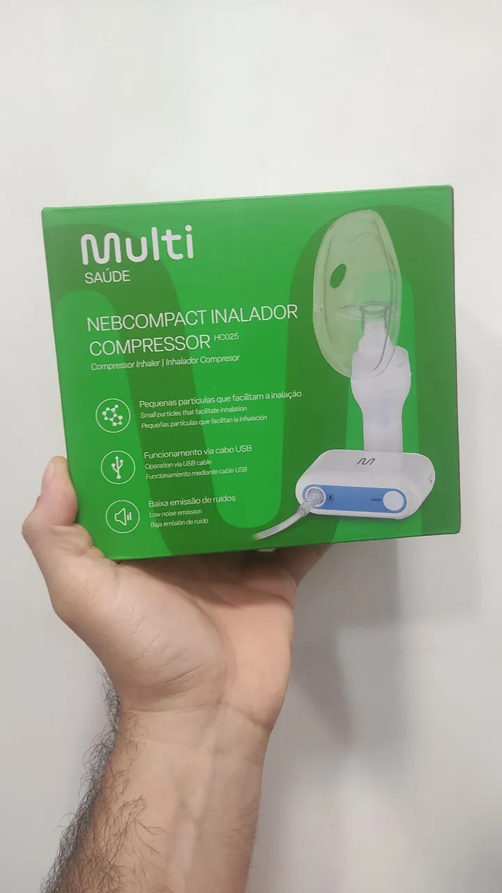Inalador Compressor Nebcompact Multi Saú de HC025