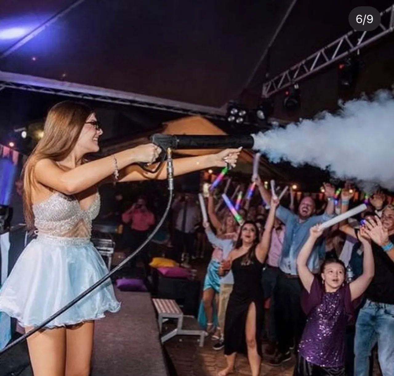 Aluguel de Bazuka co2 jato p/ eventos 