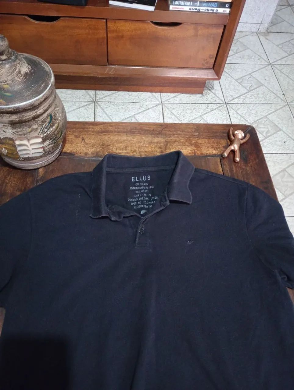 Camisa Polo Ellus - Preto.     G - Foto 5