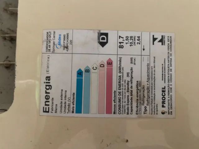 2 evaporadoras 30 mil btus  uma condensadora de 35 - Foto 4