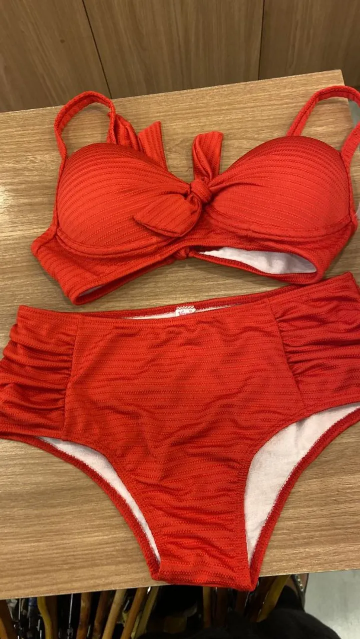 Biquíni Vermelho Texturizado