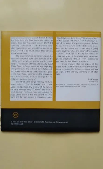 Cd Stan Getz - Getz Plays Jobim: The Girl From Ipanema, edição de 2002 - Foto 5