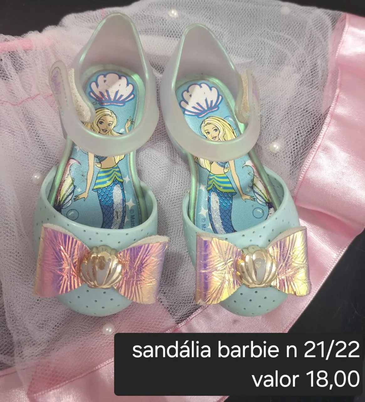 Sandália Barbie Infantil - 21/22