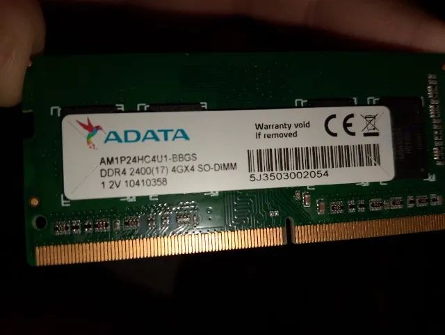 Mémória RAM notebook DDR 4 4gb
