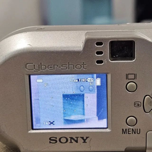家電 SONY Cyber-shot Sony Cybershot VX 4.1mp DSC-p73 pilha e cartão de memória 128mb