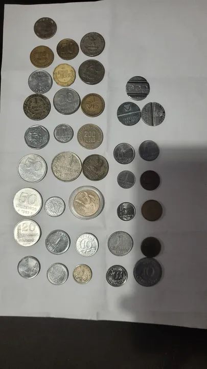 Coleção de Moedas Antigas aceito poprosta 