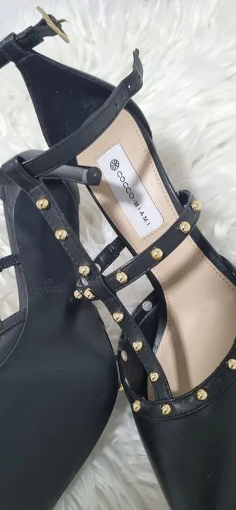 Scarpin preto coco miami  - Foto 5