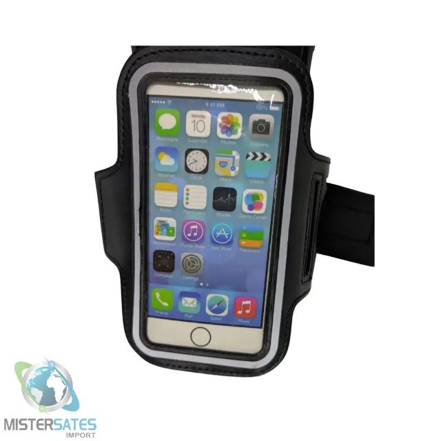 Suporte De Braço Celular iPhone Caminhada e Academia Media 15 cm x 7,5 cm - COD 800 - Foto 3