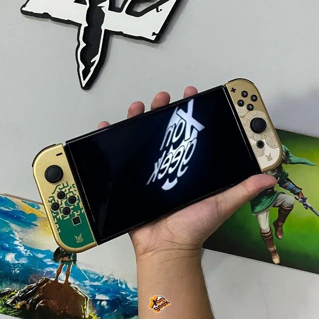 Nintendo Switch OLED Edição Especial Zelda Tears of the Kingdom | Versão Especial Original - Foto 4