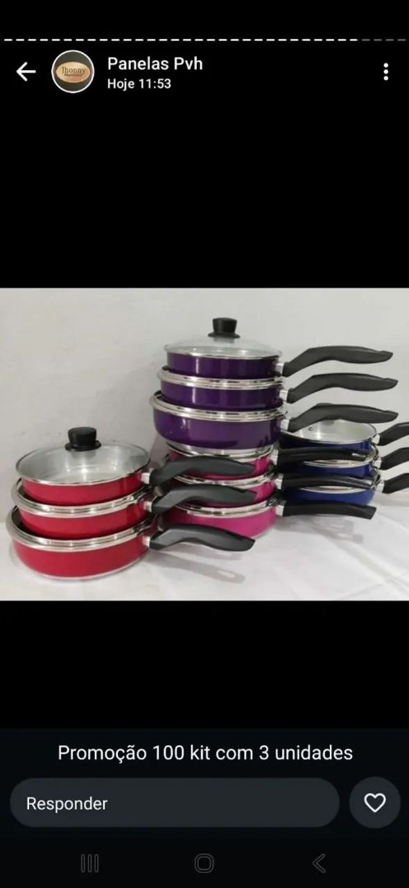 Kit com 3 frigideiras  - Foto 5