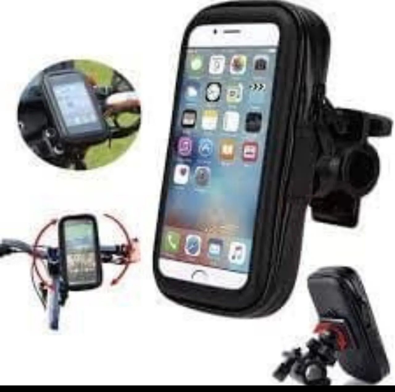 Suporte a praça d'água celular moto guidão  - Foto 3