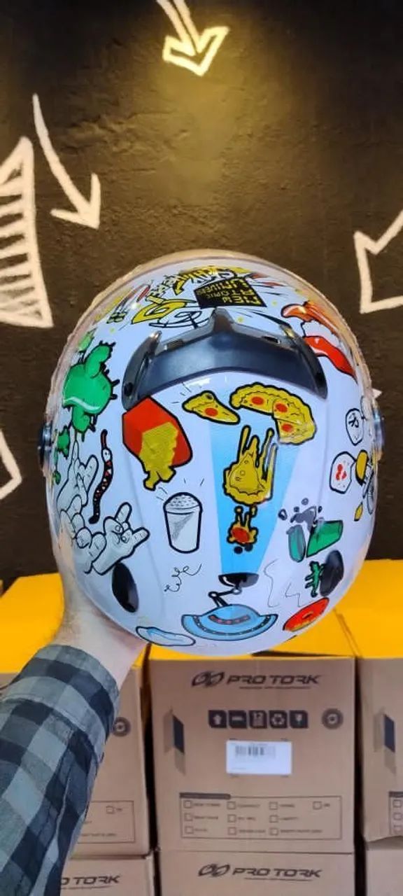 Capacete Moto - Protork - Foto 3