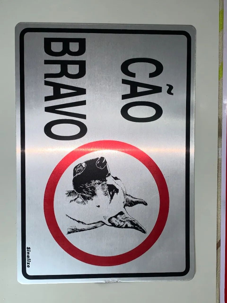 Placa de aviso proibido entrada - Foto 4