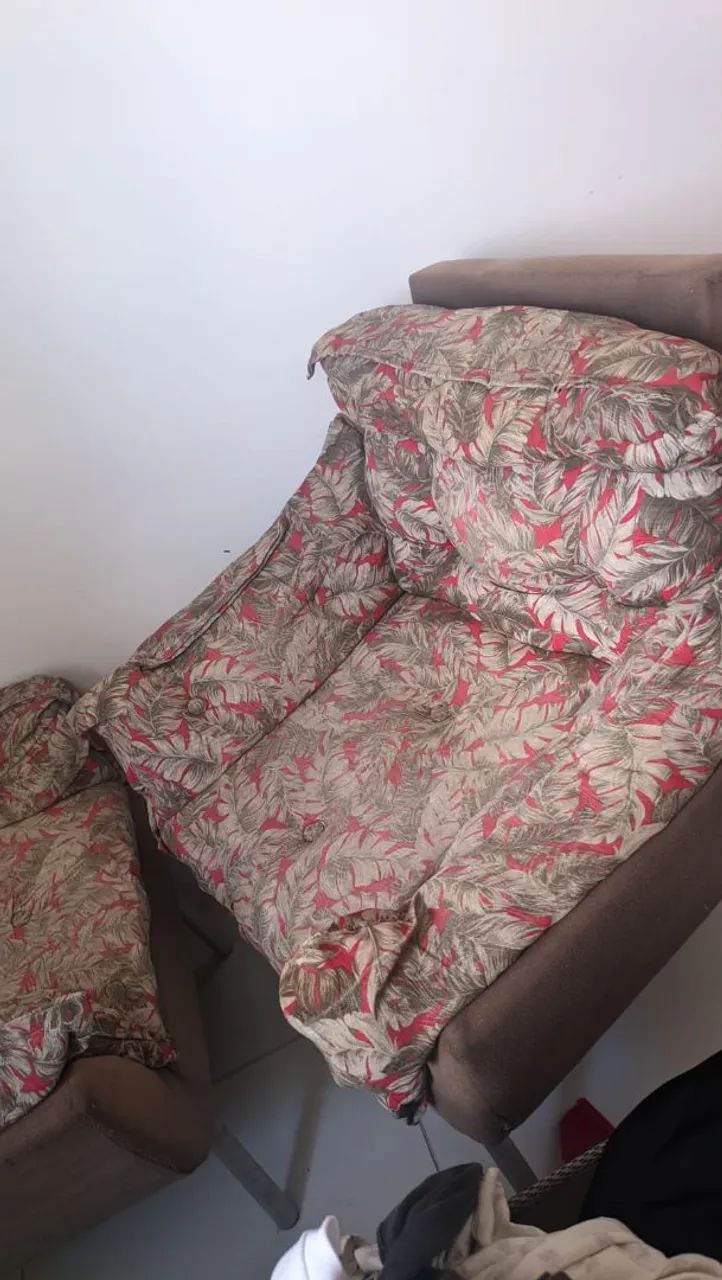 Par de Poltronas de tecido estampado - Foto 2
