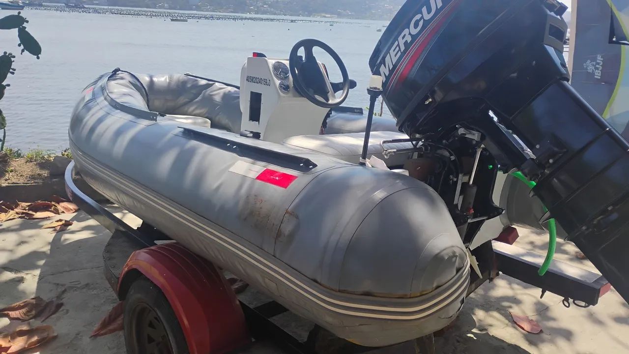Flexboat 50 Hp somente  11 horas - Foto 2