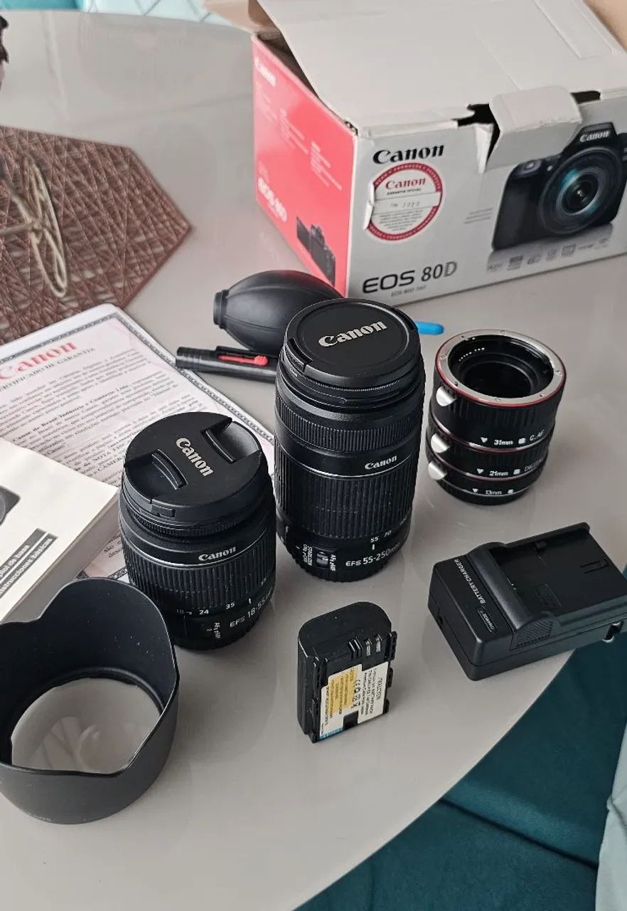Câmera Canon EOS 80D com Flash Speedlite - Foto 3