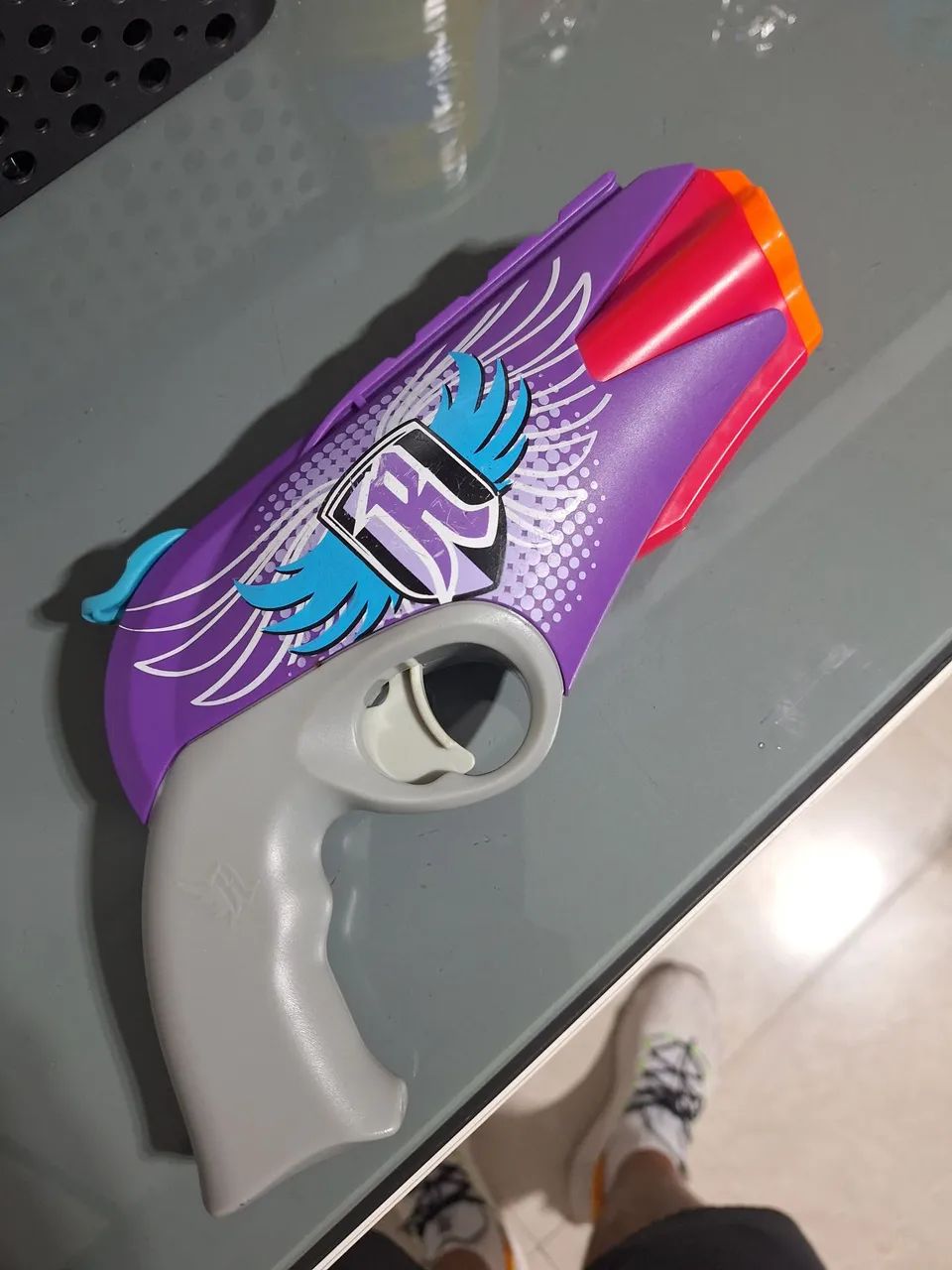 Quute de arma nerf 5 arma e uma máscara  - Foto 3