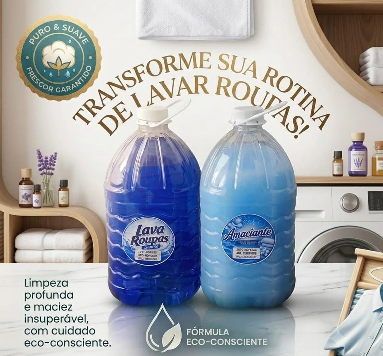 Kit lava roupas e amaciante  - Foto 2