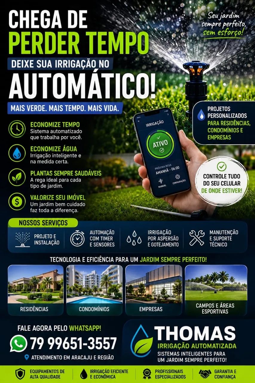 IRRIGAÇÃO AUTOMATIZADA - INSTALAÇÃO E MANUTENÇÃO 