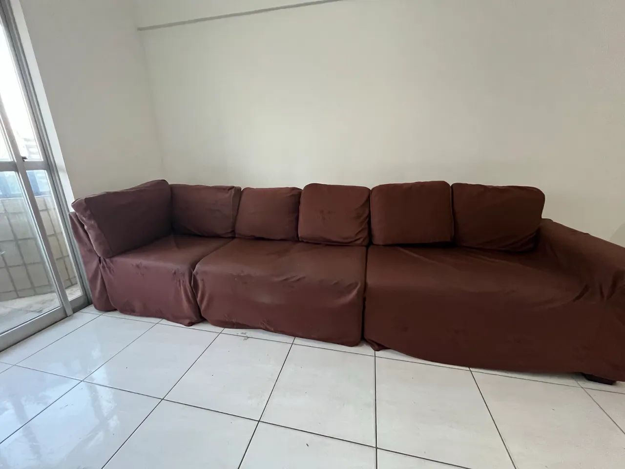 Conjunto sofá cinza modular 3 peças - Foto 5