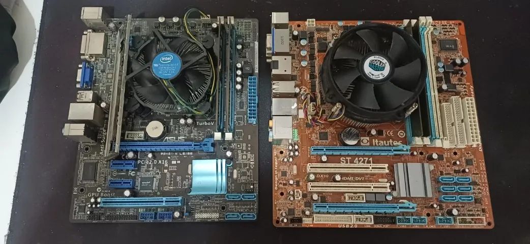  lote de placas-mãe usadas e funcionando