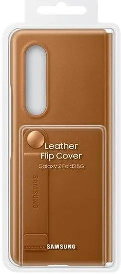 Capa De Couro Flip Cover Para Galaxy Z Fold 3 Samsung