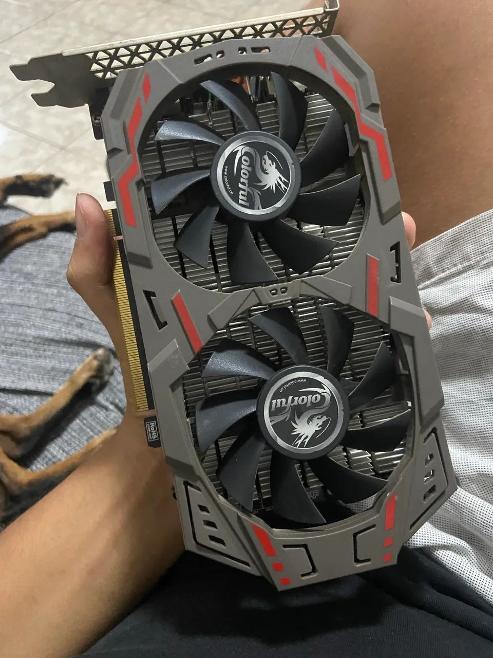 Placa de Vídeo GTX 1050 Ti 4GB - Colorful (Dual Fan)