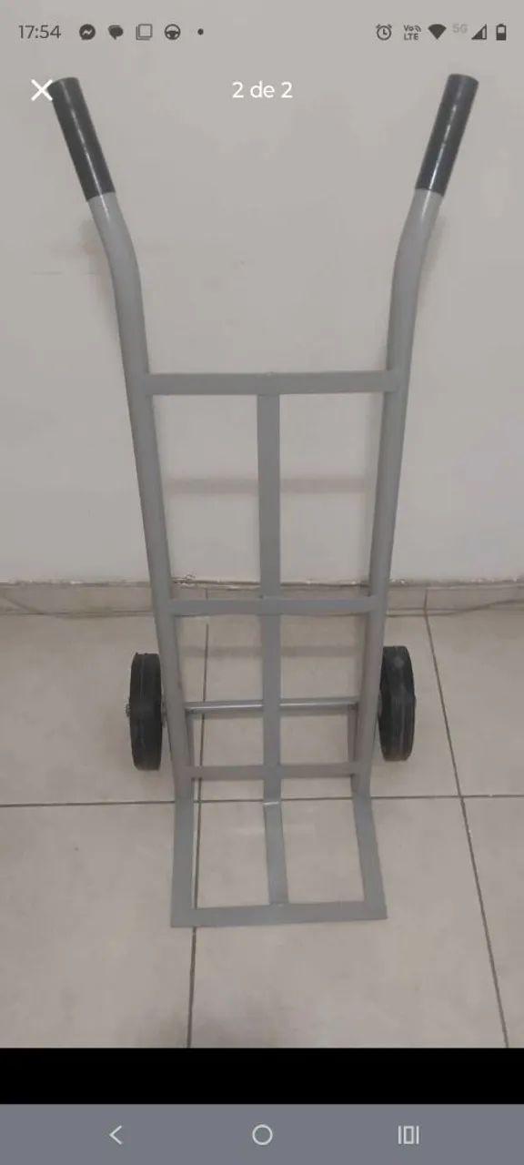 Carrinho de carga novo com roda maciça 
