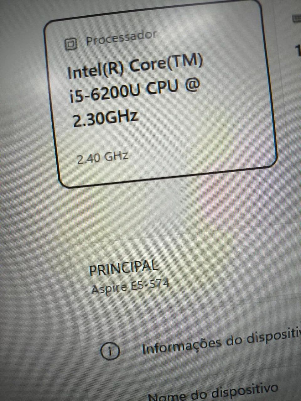 Notebook ACER Aspire E5-574 16GB RAM SSD 256GB - Foto 4