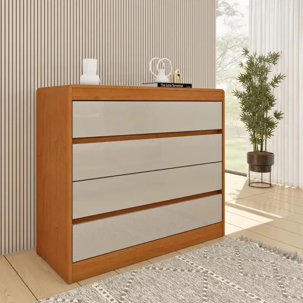 Comoda Espanha 4 Gavetas R$699,99 - Foto 3
