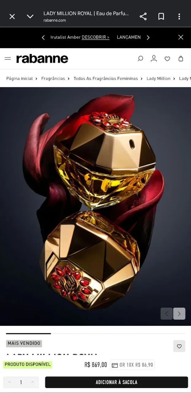 Perfume lady million royal 80ml - Foto 2