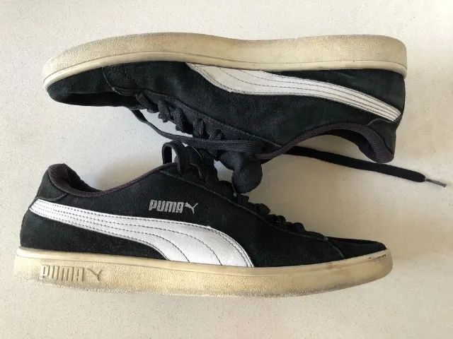 Tênis Puma Smash V2 - Couro Natural - Tam. 44 (12 Us) - Foto 5