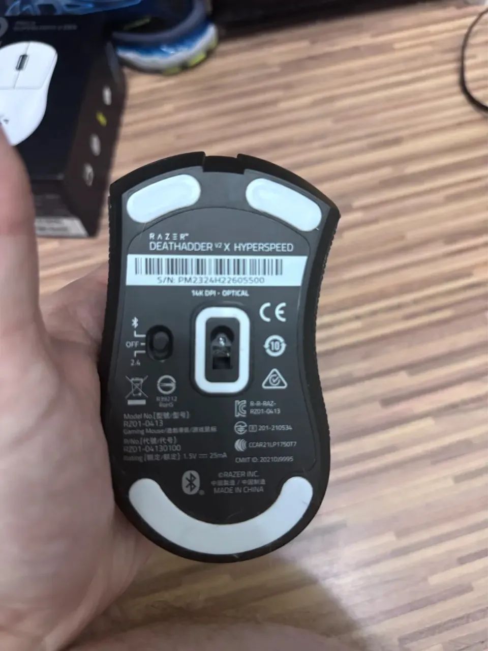 Mouse Gamer Sem Fio Razer DeathAdder V2 X Hyperspeed Preto - Caixa Original! - Foto 5