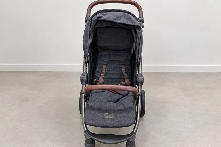 carrinho de bebe abc design cinza - Foto 4