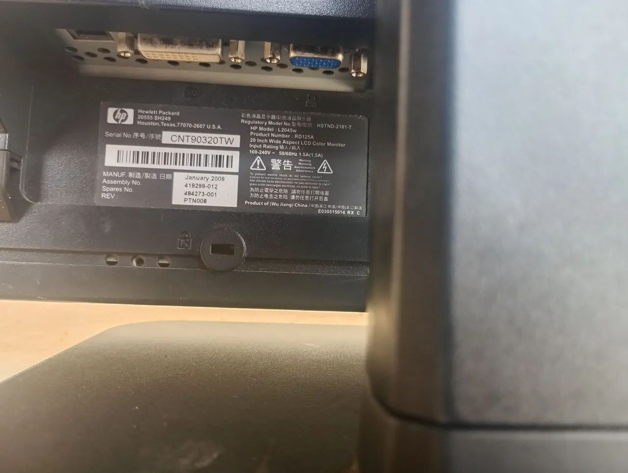 Monitor HP 18.5" Polegadas Usado - Perfeito para Trabalho e Estudo - Foto 3