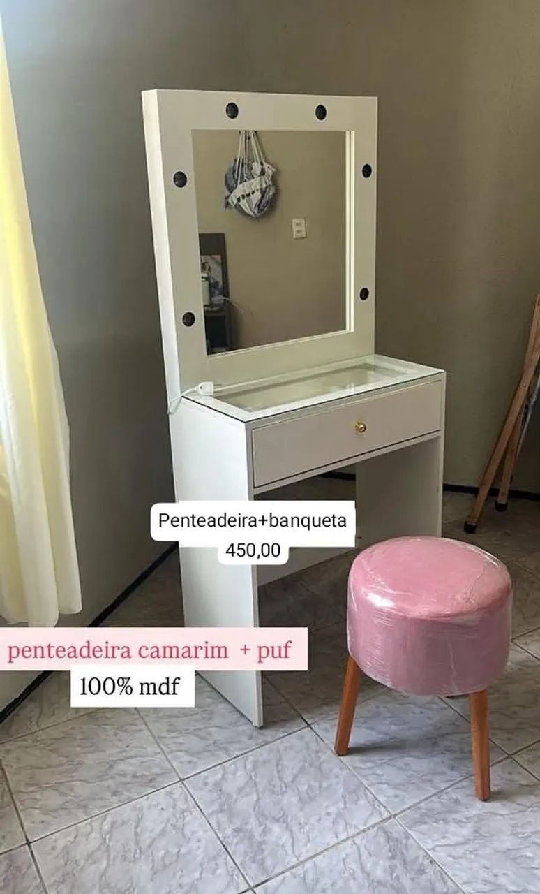 ESPELHO CAMARIM E PENTEADEIRAS DISPONÍVEL PARA ENTREGA  - Foto 3