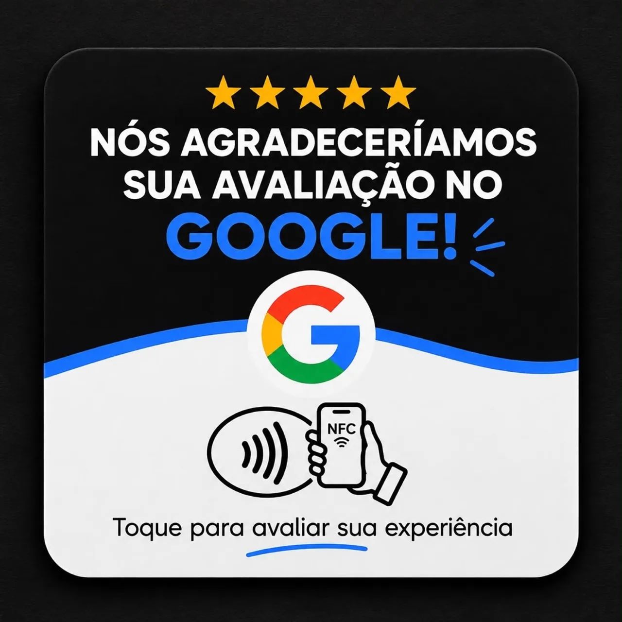 PLACA DE AVALIAÇÃO DO GOOGLE  - Foto 2