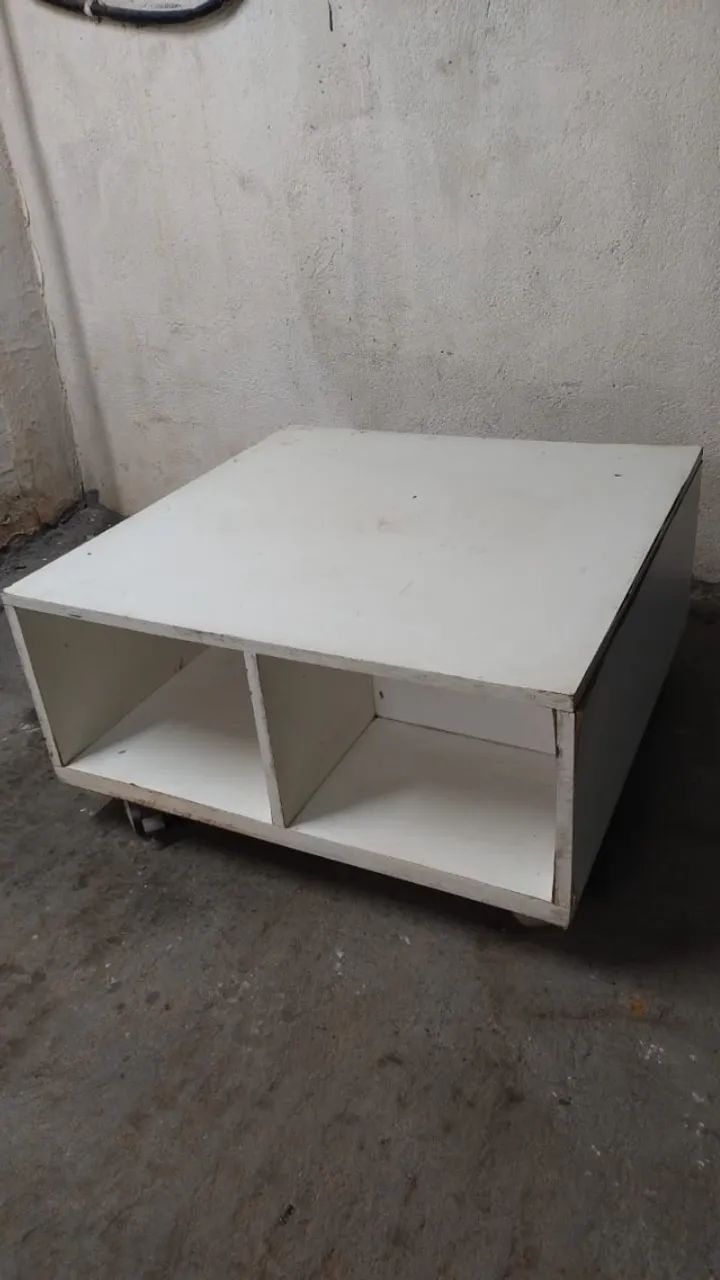 Móvel Mesa de centro com Rodizio, Quadrado 80x80x40 c Gaveta  - Foto 6