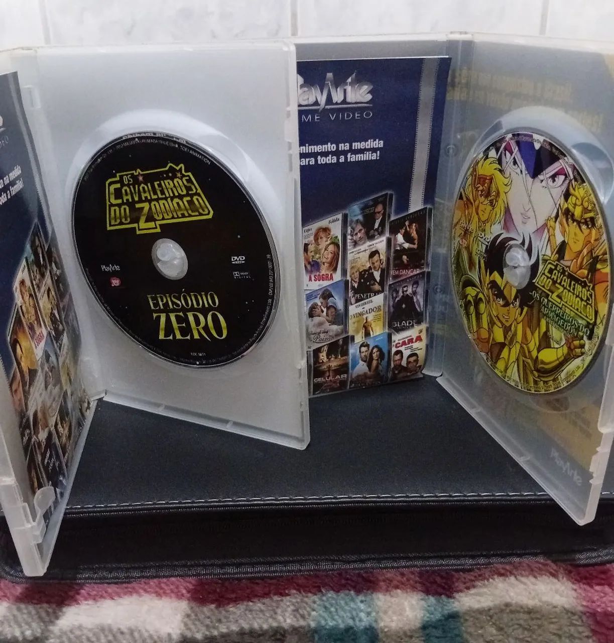 Dvds Os Cavaleiros do Zodíaco Episódio Zero e Filme Os Guerreiros