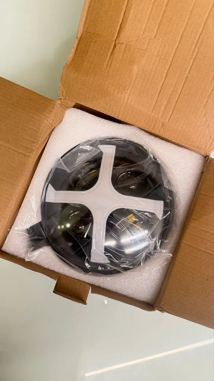 Farol LED 7 Polegadas X DRL Universal - Foto 4