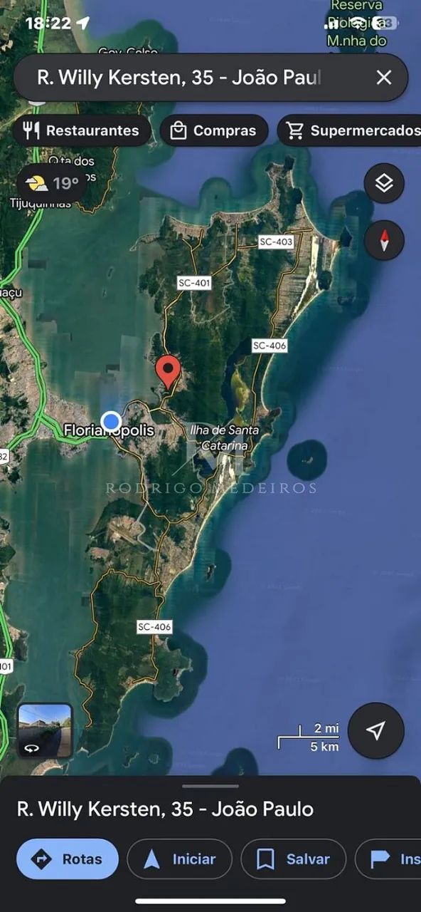Conjunto de 4 terrenos com construções no João Paulo, Florianópolis