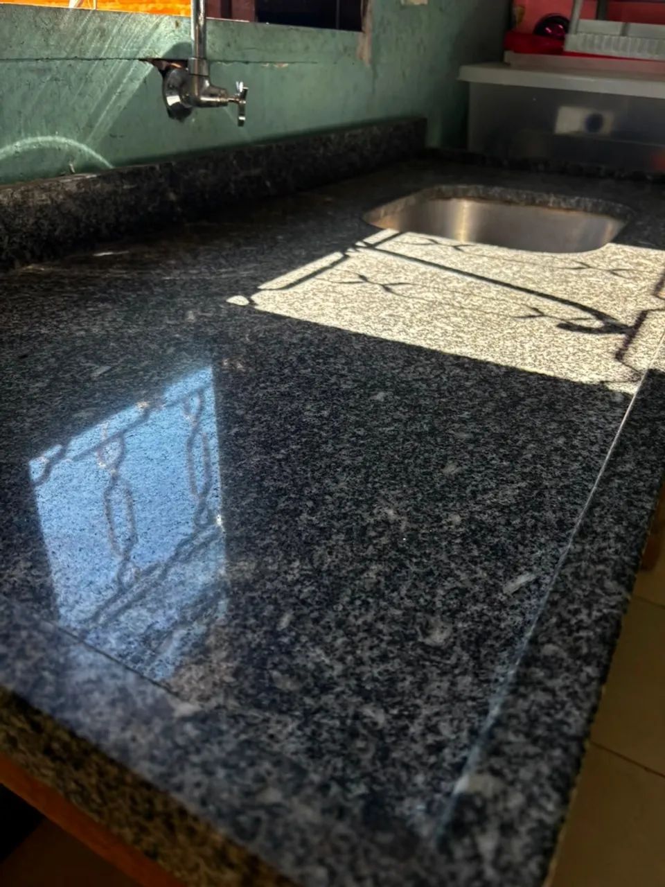 VENDO PIA DE GRANITO COM CUBA - Foto 2