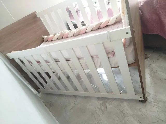 Berço Reto Doce Sonho P/ Colchão Nacional Novo Direto da Fabrica  - Foto 2