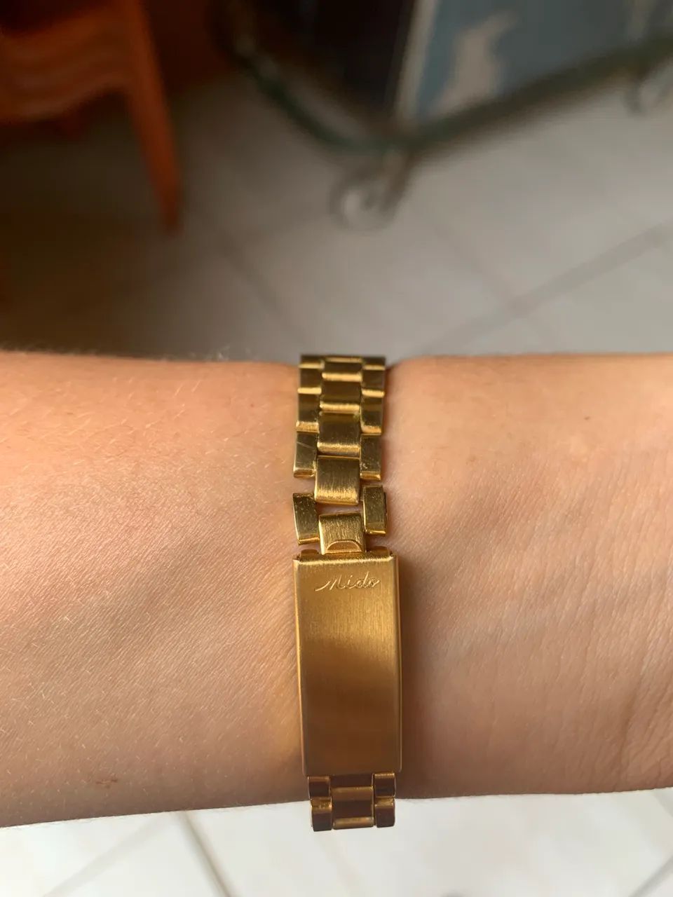 Relógio Mido Ocean Star Datoday Maracanã Automático Vintage Dourado - Foto 4